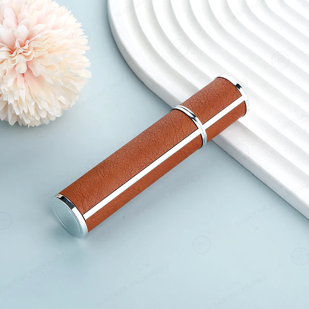 Pack of 10 10ml Luxury Perfume Spray Bottles with Leather Exterior And Glass Liner Press-Type Hydrating Mist for Personal Care