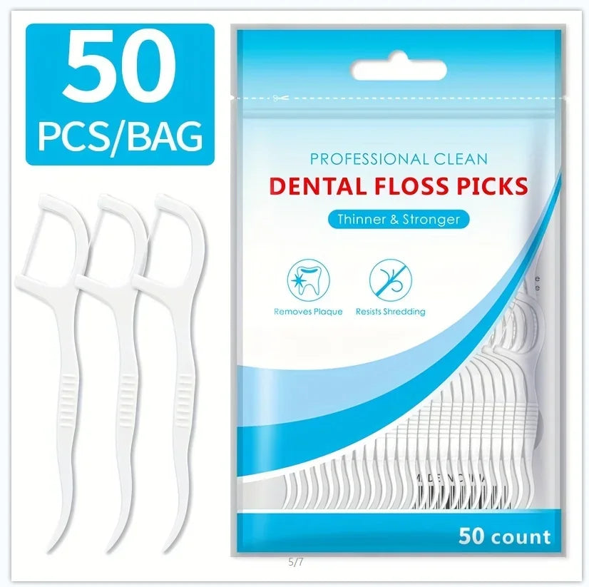 Ultra-Fine Toothpicks, Home Set, Portable and Disposable Care Floss- Deep Cleaning for Oral Care