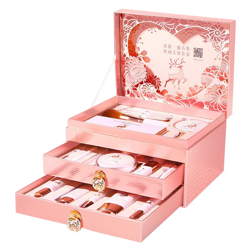 Makeup Set Cosmetics Genuine Full Set of 20 Pieces Beauty Gift Box for Birthdays and Valentine's Days Gifts