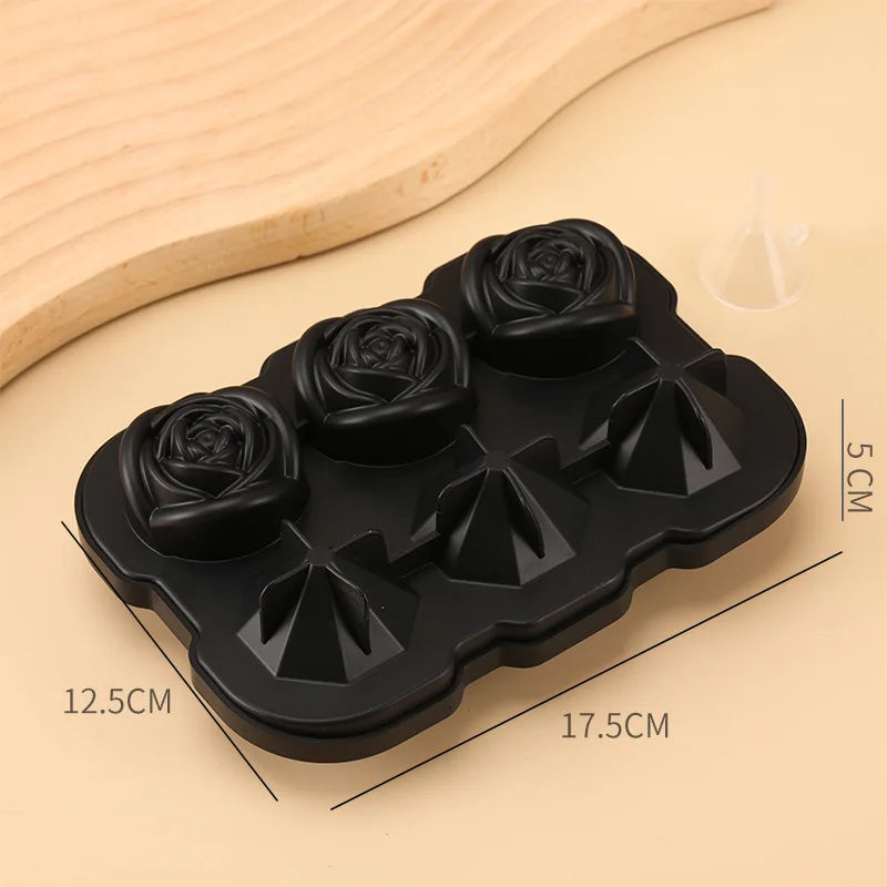 32Grid Silicone Mold Ice Cube Tray with Lid Shovel Storage Box Remove With One Click Ice Maker DIY Whiskey Cocktail Tools Summer