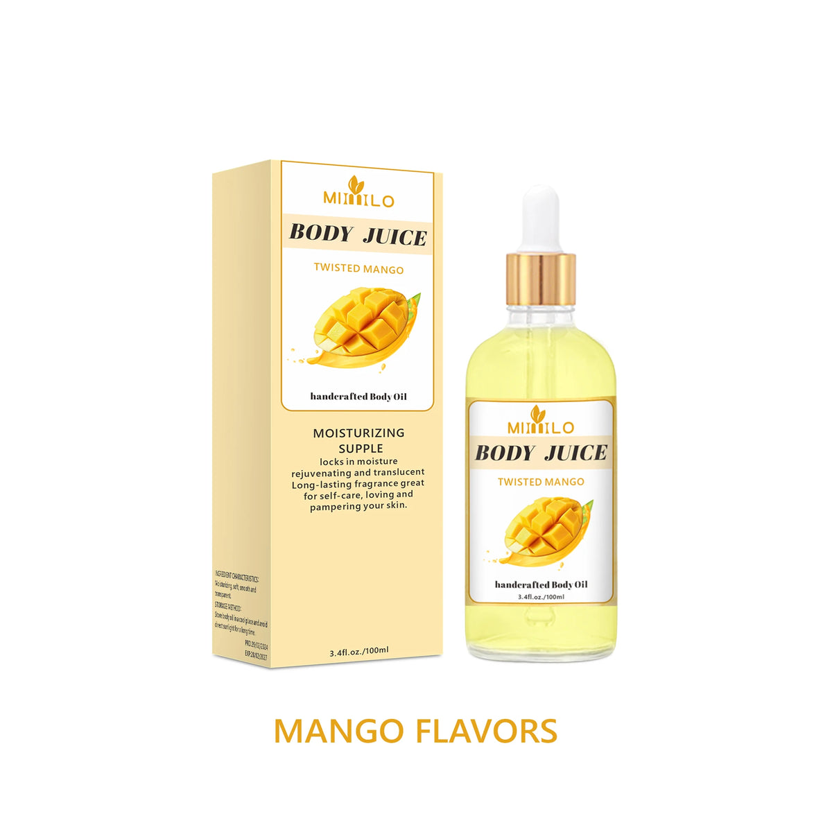 100ml Sweet Fragrance Body Oil Multiple Delightful Scents Moisturizing Nourishing Skin Care Lightweight Non Greasy Fast Absorbin