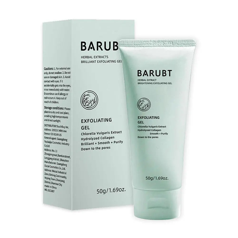 Brightening Exfoliating Gel,Herbal Extract Facial Cleansing Scrub Cream,Facial Exfoliator,Moisturizing Face Cleanser Skin Care