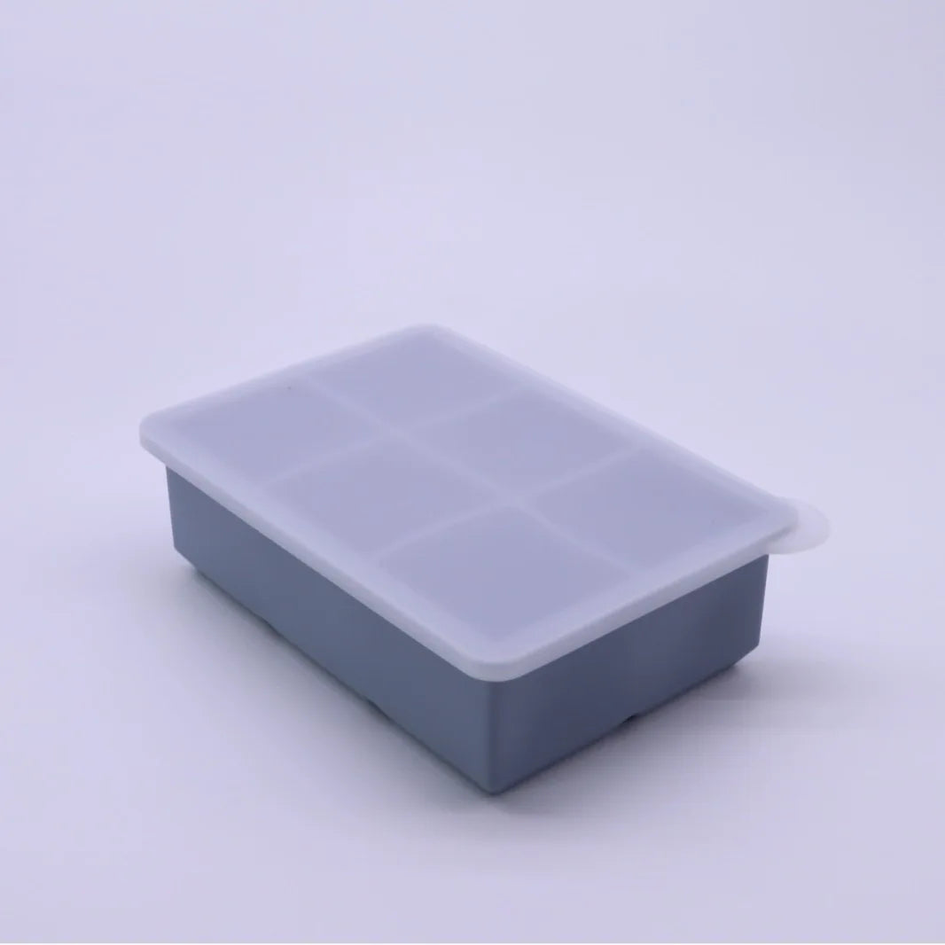 Silicone Ice Cube Tray Mold, with Lid Ice Cube Tray, Suitable for Whisky and Baby Food, BPA-Free, Easy to Demold