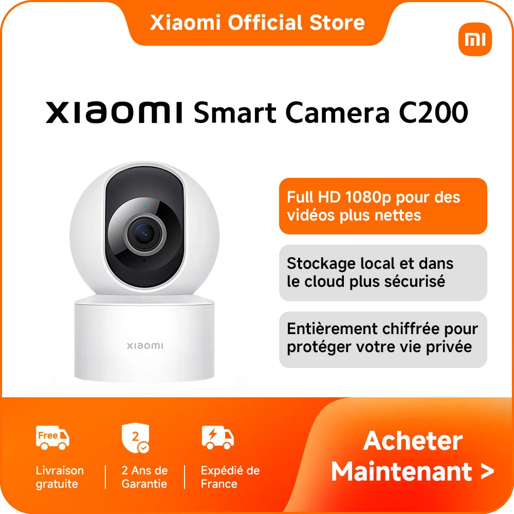 [Official] Xiaomi Smart Camera C200 | High resolution 1080p, Rotation at 360 °, infrared night Vision, people tracking
