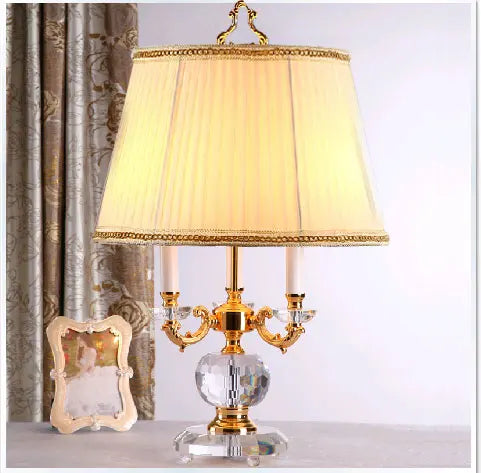 Fashion Luxury Modern 3 Lamp High Quality Luxury Crystal Table Lamp Modern Crystal Table Light 100% K9 Grade A Crystal Table