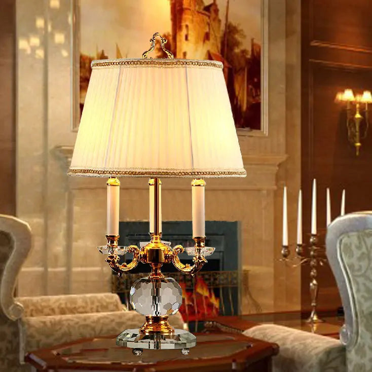 Fashion Luxury Modern 3 Lamp High Quality Luxury Crystal Table Lamp Modern Crystal Table Light 100% K9 Grade A Crystal Table