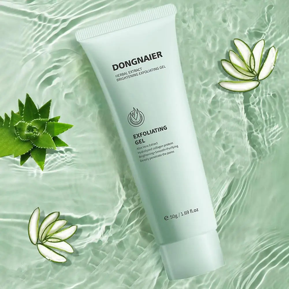 Brightening Exfoliating Gel,Herbal Extract Facial Cleansing Scrub Cream,Facial Exfoliator,Moisturizing Face Cleanser Skin Care
