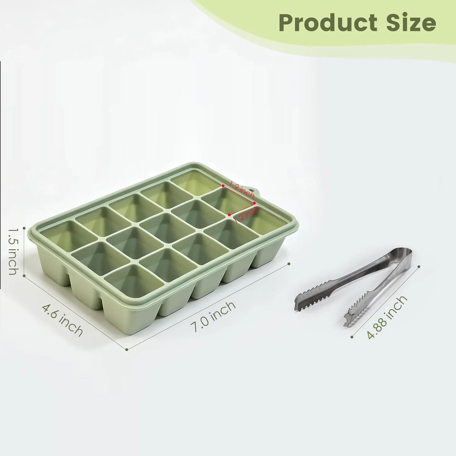 Silicone Ice Cube Tray 1/2/3 Pack with Lid for Whiskey Cocktail Drinks & Food - Freezer Grade Ice Trays for Easy Ice Cubes Relea