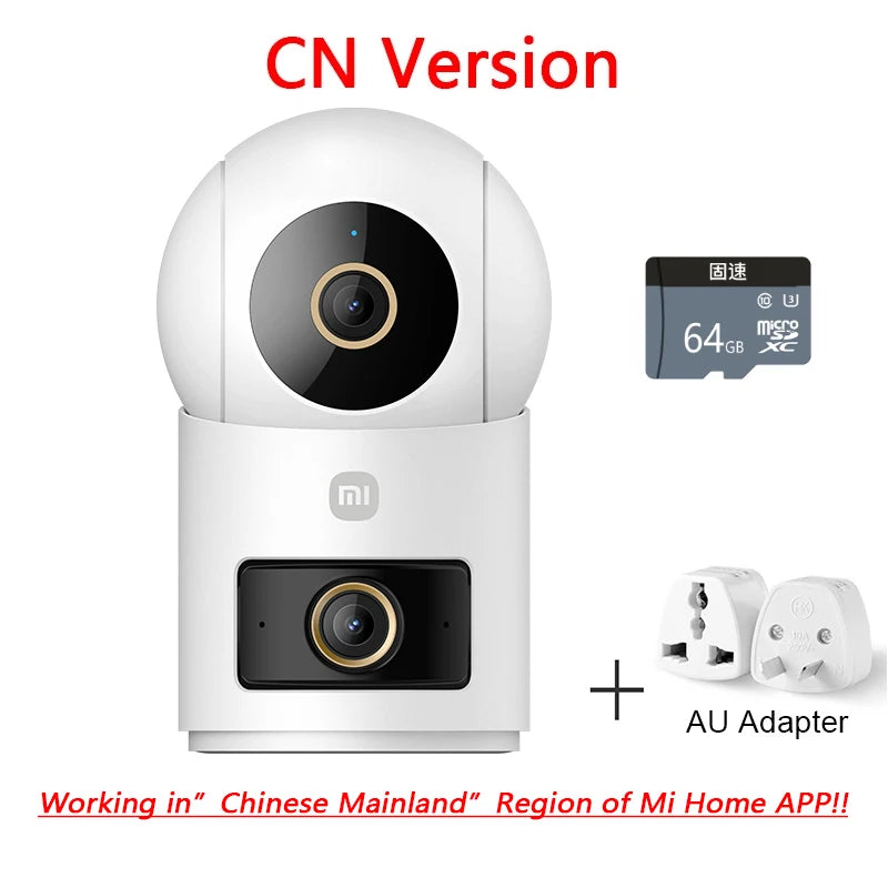 2025 Xiaomi Smart Camera Smart Camera 4 Dual Lens PTZ 360° AI Detection 5 Million pixels WiFi 6 Home Security Mi Home APP