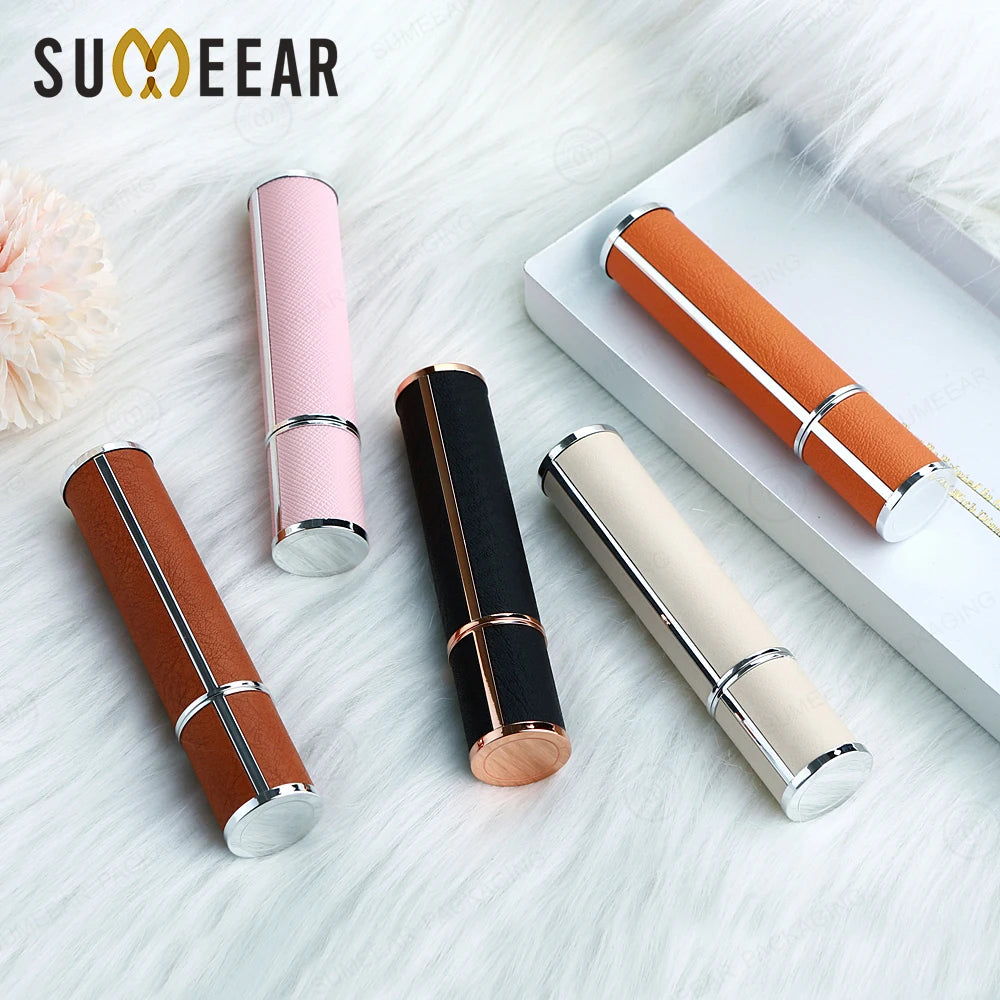 Pack of 10 10ml Luxury Perfume Spray Bottles with Leather Exterior And Glass Liner Press-Type Hydrating Mist for Personal Care