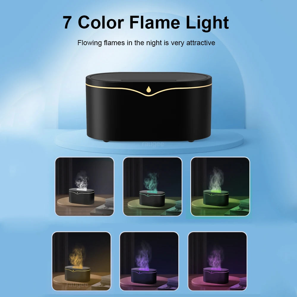Premium Aesthetic Flame Humidifier - Luxury Aroma Diffuser