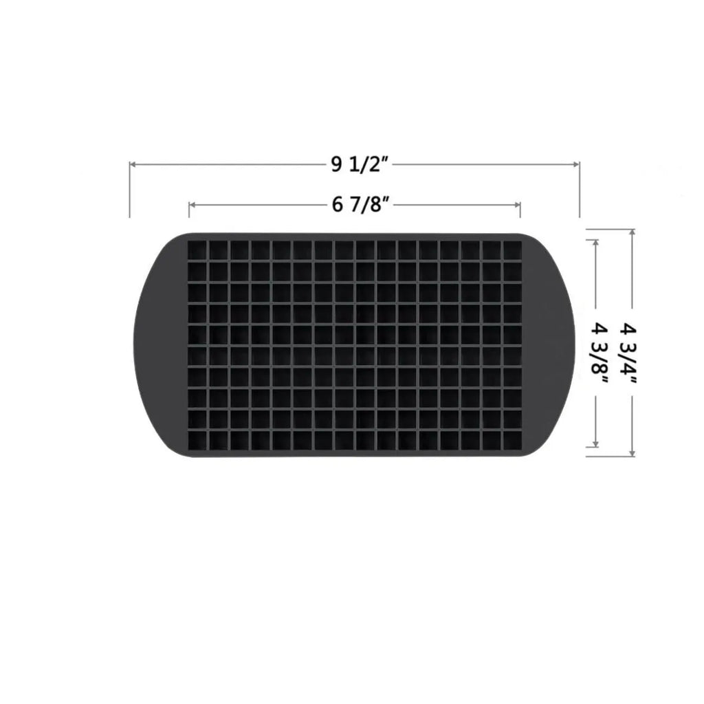Silicone Mini Ice Cube Trays 160 Small Ice Cube Molds Easy Release Crushed Ice Cube for Chilling Whiskey Cocktail
