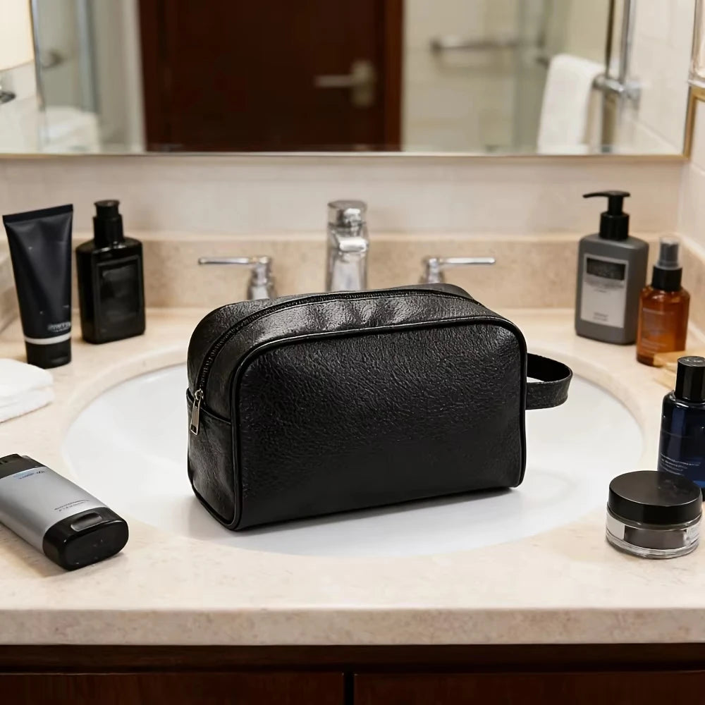 Personalized Name Stylish Portable Zipper Toiletry Bag, Large Capacity Makeup Organizer, Ideal for Skin Care Toiletries Storage