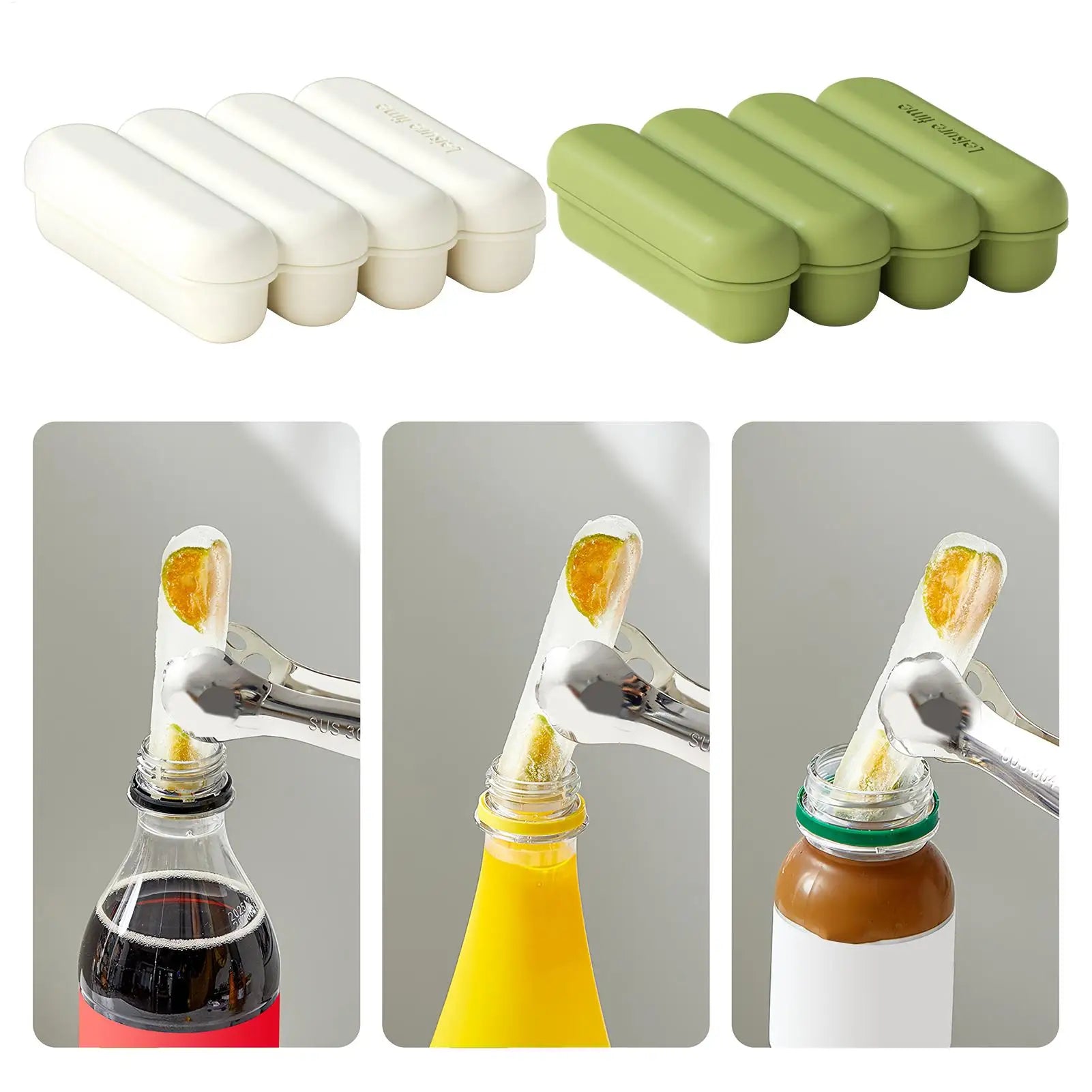 Silicone Ice Stick Tray Long Icecube Maker Easy Release Ice Stick Mold For Water Bottles, Whisky Cocktail Juice, Home Pool