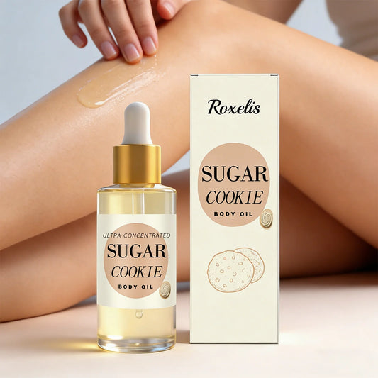 Body Oil Moisturizing and Repairing Sweet Cookie Scent Dry Skin Remedy Luxury Long Moisturization Glamour Celebration Luxury
