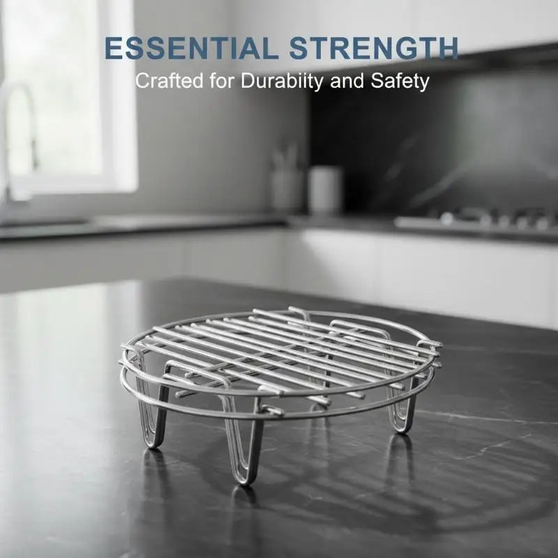 Kitchen Steaming Racks Grid Stainless Steel Cookware Steamer Rack Cooking Baking Pot Stand AirfryerGrill Food Accessories