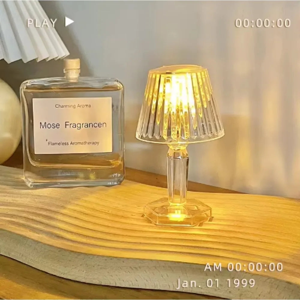 Crystal Crafts, Crystal Ornaments,Tabletop Decorations,Crystal Glowing Lamp For Tabletop Decoration Bedroom Bedside