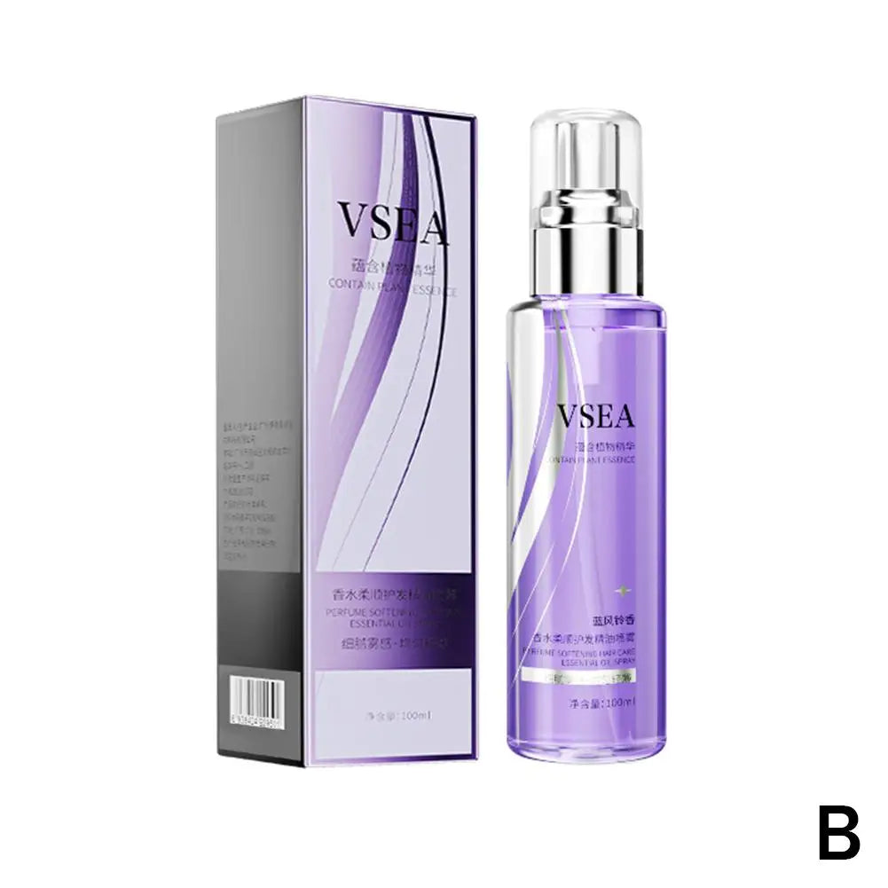 100ml Hair Care Essential Oil Spray For Women Anti Frizz Control Hair Oil Gloss Shine Fragrant Leave-In Conditioning Oil Spray