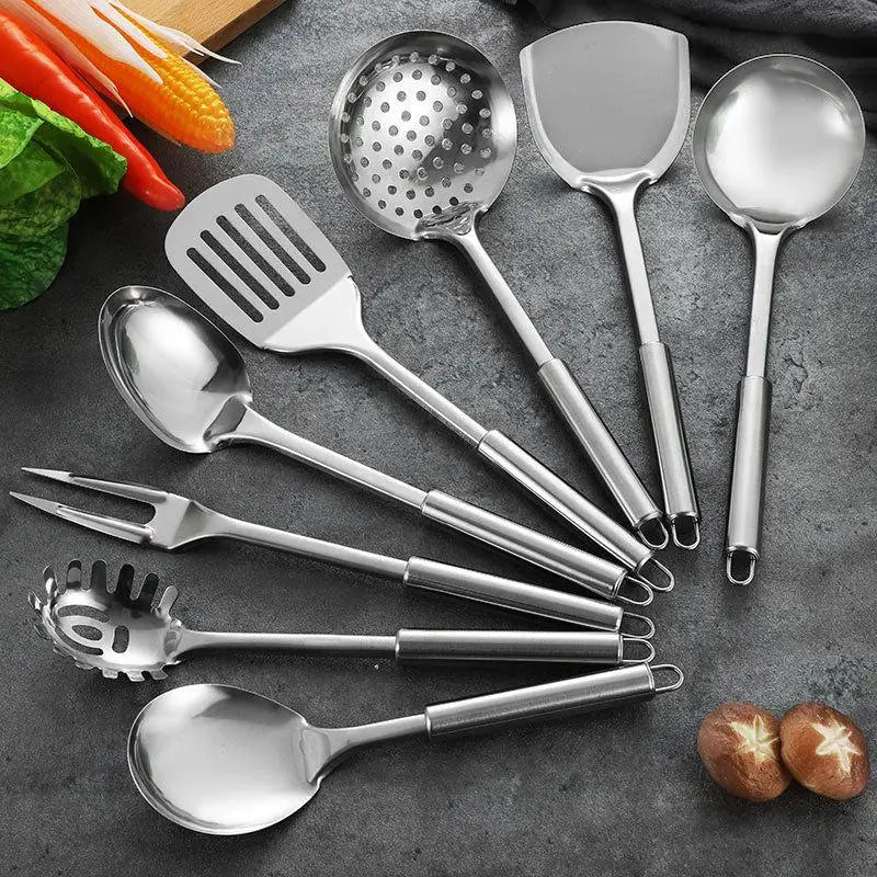 Kitchen Cookware Cooking Utensils Stainless Steel Shovel Soup Spoon Turner Utensils Dinnerware Cooking Tool Kitchen Gadgets/