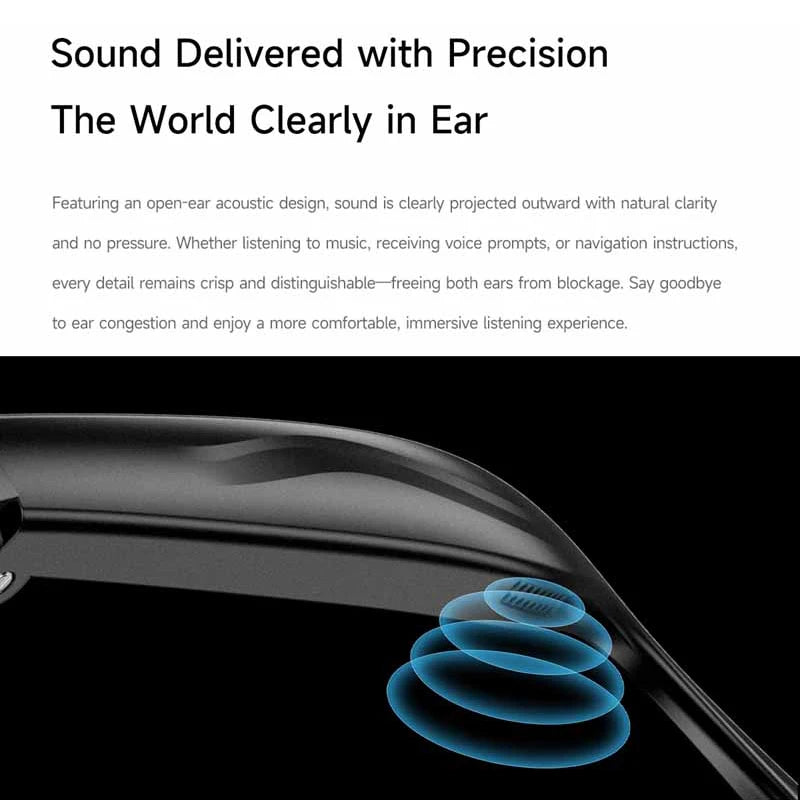 For Xiaomi AI Smart Camera Glasses 4K Photochromism Electrochromic Lens Multifunction Glasses Bluetooth Calling Translation