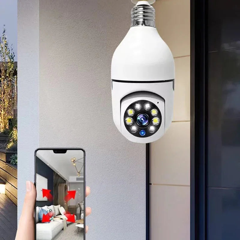 Bulb Surveillance Smart Camera HD Night Vision Indoor Security Monitor 2.4G Wireless Wifi Camera Smart Home