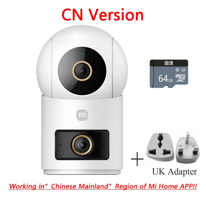 2025 Xiaomi Smart Camera Smart Camera 4 Dual Lens PTZ 360° AI Detection 5 Million pixels WiFi 6 Home Security Mi Home APP