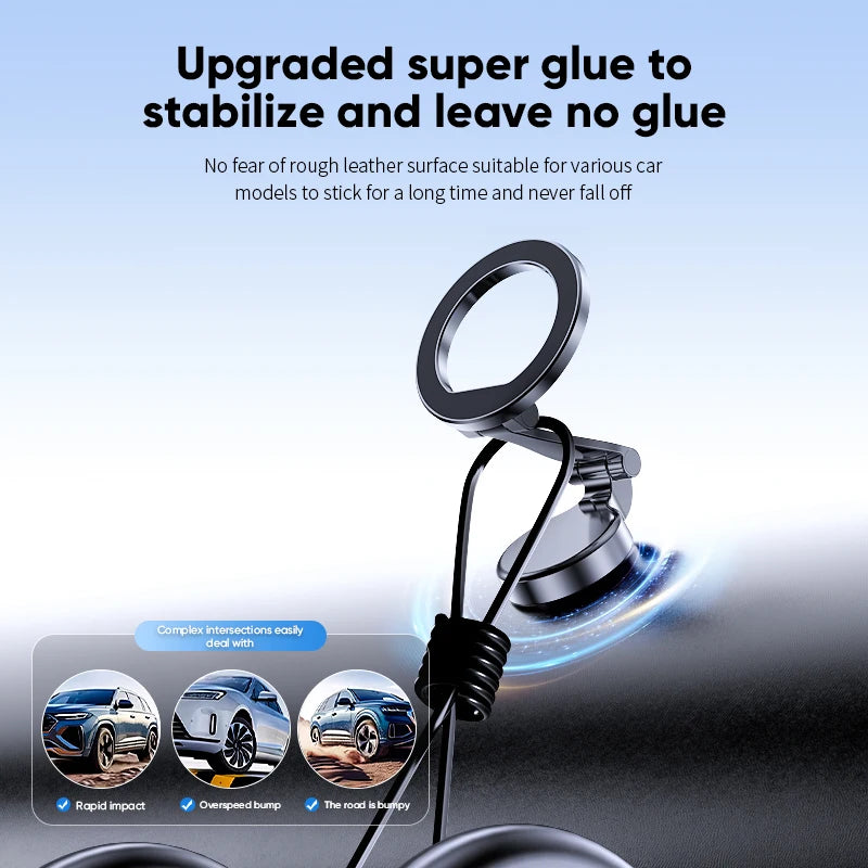 Magnetic Car Mount Strong Magnetic 360° Rotation Foldable Phone Holder For Cell Phone For iphone 12 13 14 15 16 Live Streaming ﻿