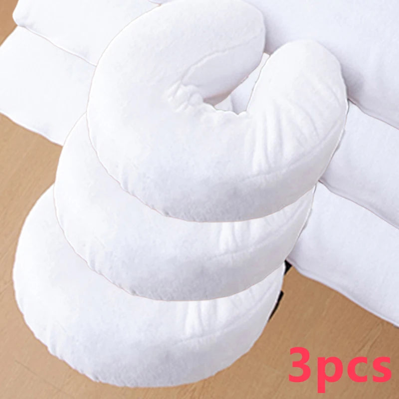 Beauty Bed U-Shaped Face Pillow Covers, 3-Pack, Removable and Washable, Can Be Flexibly Replaced in Beauty Salons/Facial Treatment Rooms, Hygienic and Convenient