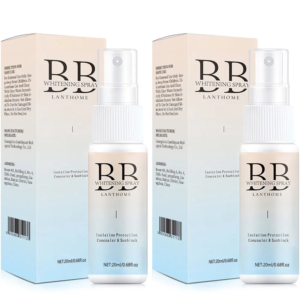 20ML BB Whitening Spray Skin Brightening Moisturizing BB Cream Face Foundation Nourishing Skin Care Beauty Cosmetics