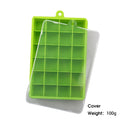 With Lid / No Lid 24-Hole Silicone Ice Tray Square Box Auxiliary Food Puree Cheese Jelly Mold Bar Kitchen Tool Cocktail Cube