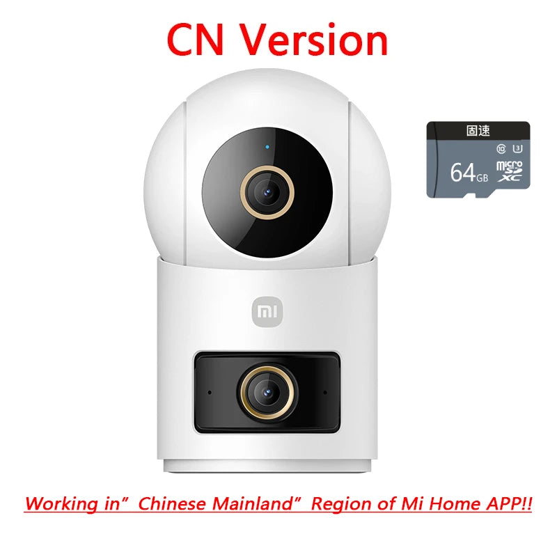 2025 Xiaomi Smart Camera Smart Camera 4 Dual Lens PTZ 360° AI Detection 5 Million pixels WiFi 6 Home Security Mi Home APP
