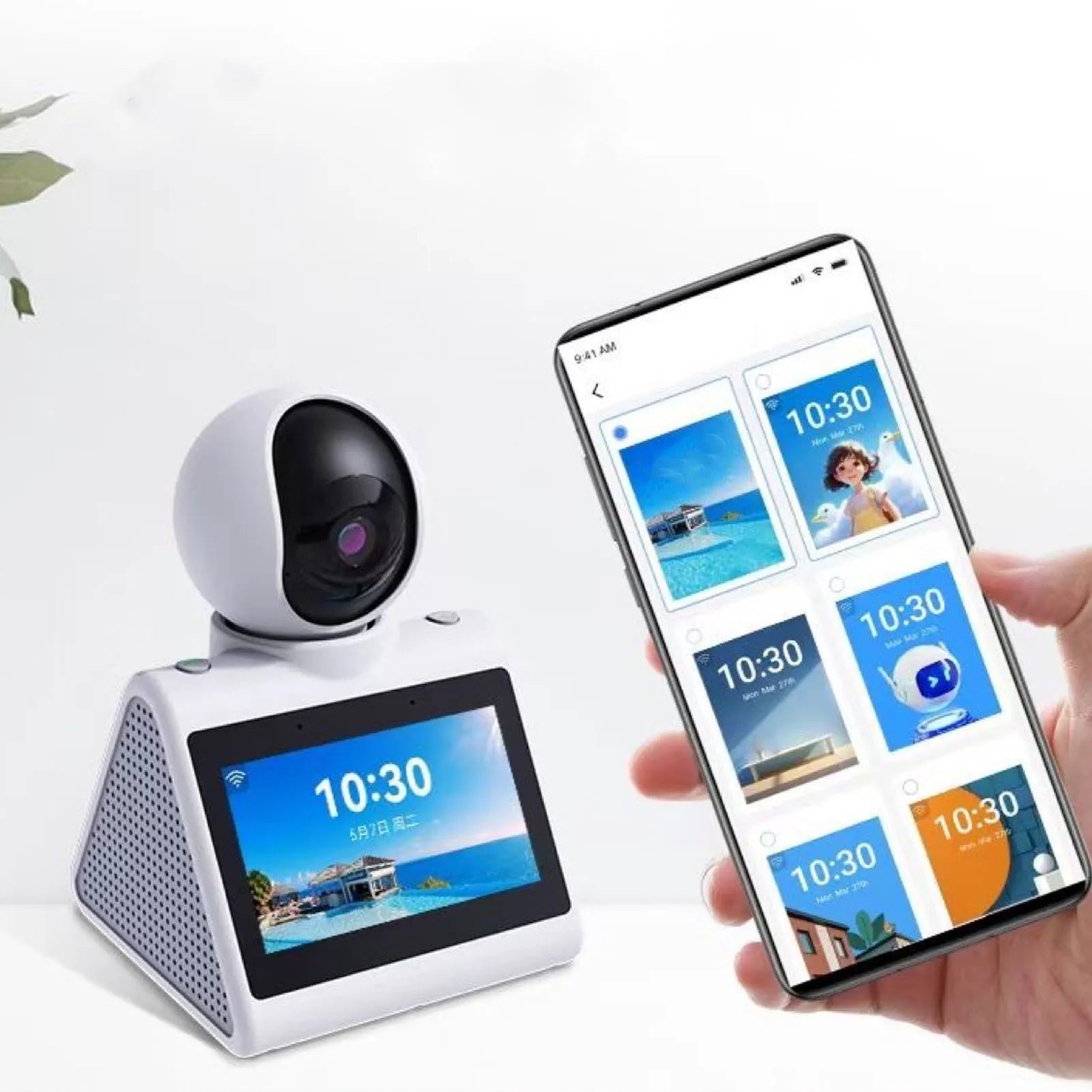 Video Calling Smart Camera Video Calling Smart Camera with HD Screen 2 Way One Click Call Indoor 2K Security Camera