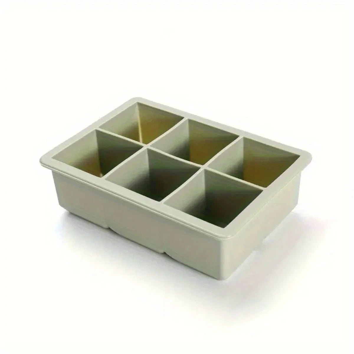 Large Silicone Ice Cube Tray Mold, BPA Free, Food Grade Ice Cube Mold, Flexible, 6 Holes Easy Release Slow Melt Ice For Whiskey