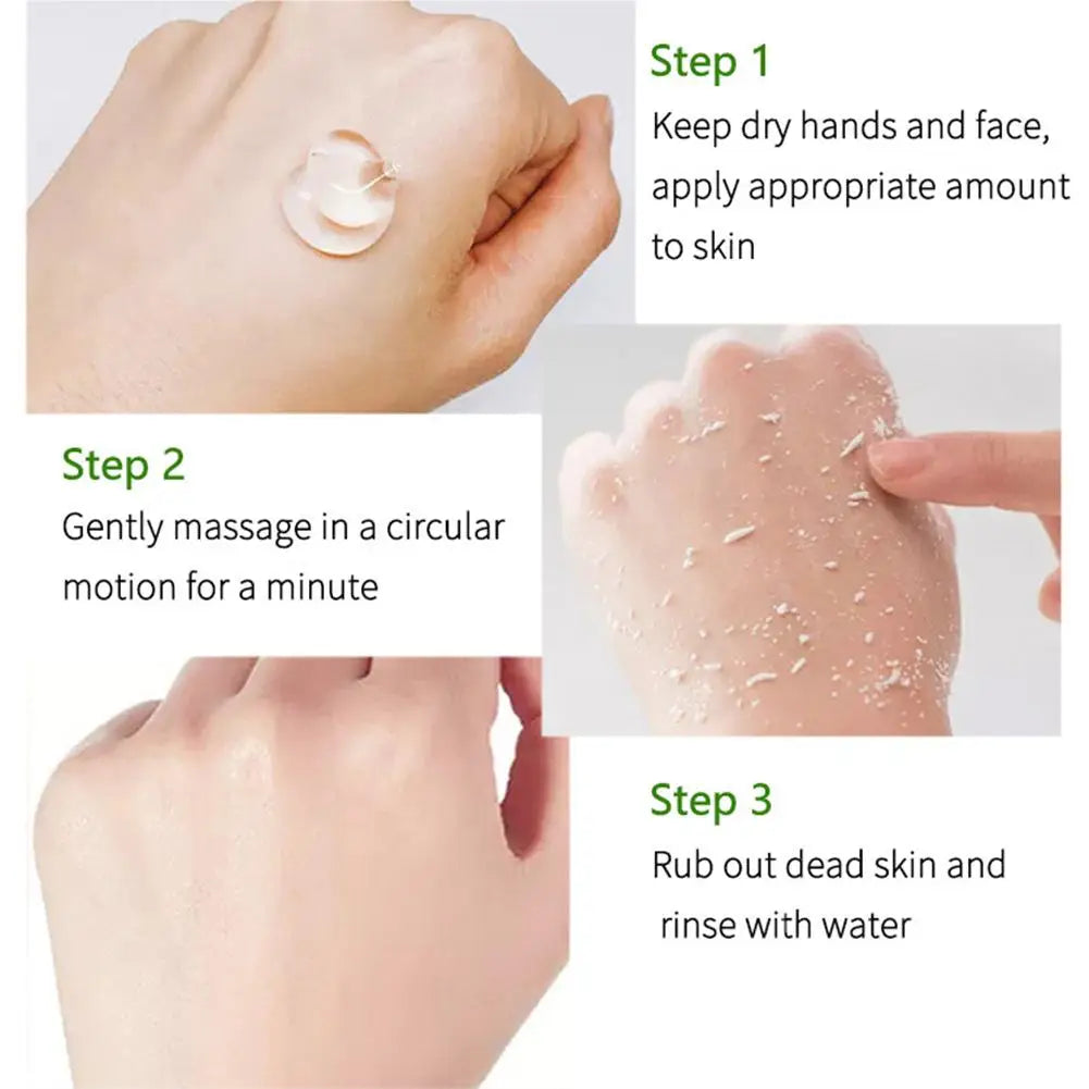 Brightening Exfoliating Gel,Herbal Extract Facial Cleansing Scrub Cream,Facial Exfoliator,Moisturizing Face Cleanser Skin Care