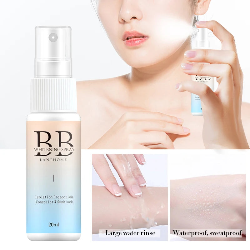 20ML BB Whitening Spray Skin Brightening Moisturizing BB Cream Face Foundation Nourishing Skin Care Beauty Cosmetics