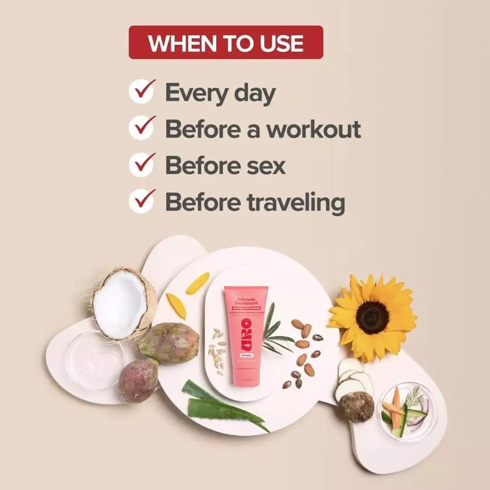 Natural Body Deodorant for Women & Men - All-Day Odor Control- Intimate & Underarm Care-Moisturizing & pH Balancing