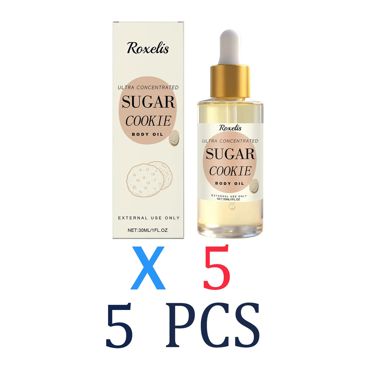 Body Oil Moisturizing and Repairing Sweet Cookie Scent Dry Skin Remedy Luxury Long Moisturization Glamour Celebration Luxury