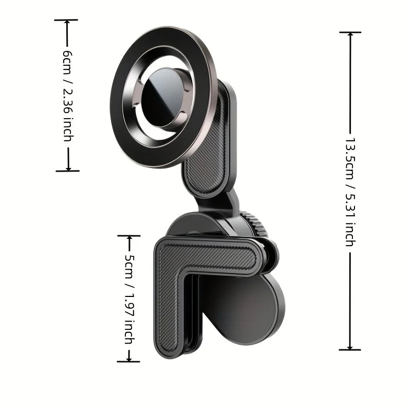 Universal Magnetic Phone Holder for Car Display Screen 360 Degree Rotation Strong Magnet Car Mount for iPhone 15 MagSafe Xiaomi