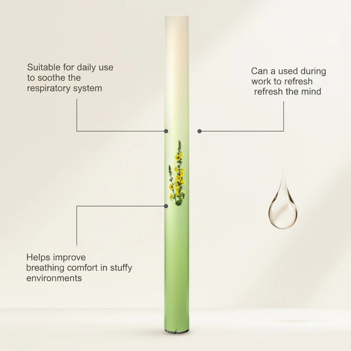 Herbal-Care Stick Set 4pcs Portable Design Natural Moisturizing Gentle Skin Tool For Dry Skin
