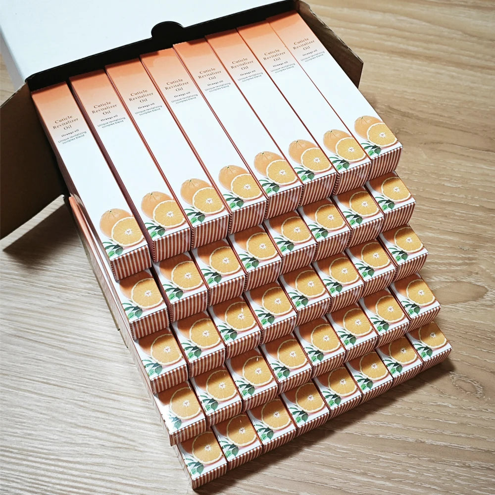 Salon Gift For Girls 40pcs Peach Mixed Cuticle Oil Set Nail Care Nutrition Oil Pen Nails Repair Hand Cuticle Manicure Treatment