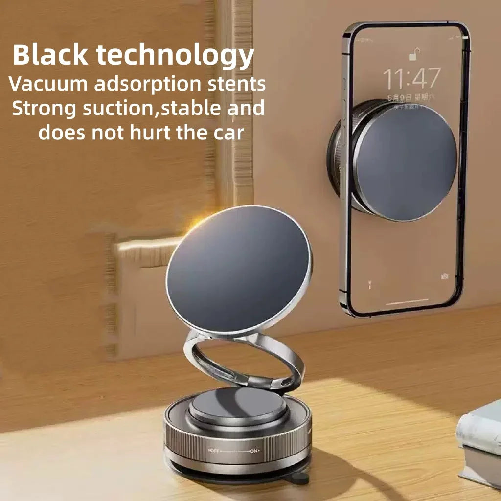 Magnetic Phone Holder for Car 360 ° Rotatable Foldable & Adjustable Magnetic Car Mount, Suction Cup Phone Holder for Car/Mirror