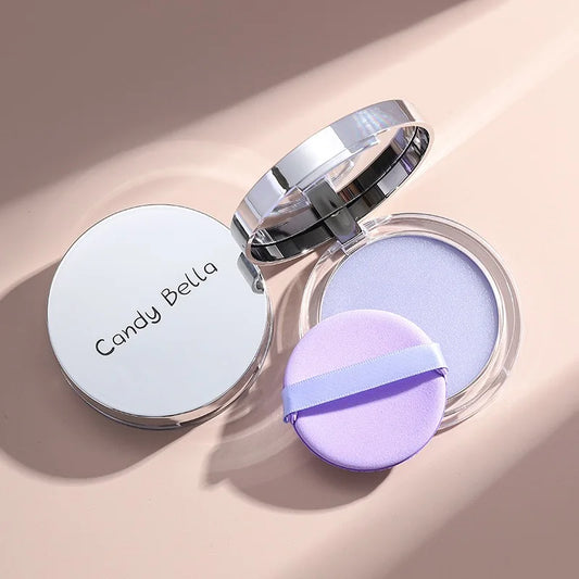 Delicate Two-Color Compact Powder Lightweight Natural Makeup Setting Portable Aesthetic Beauty Tool Smooth Transition