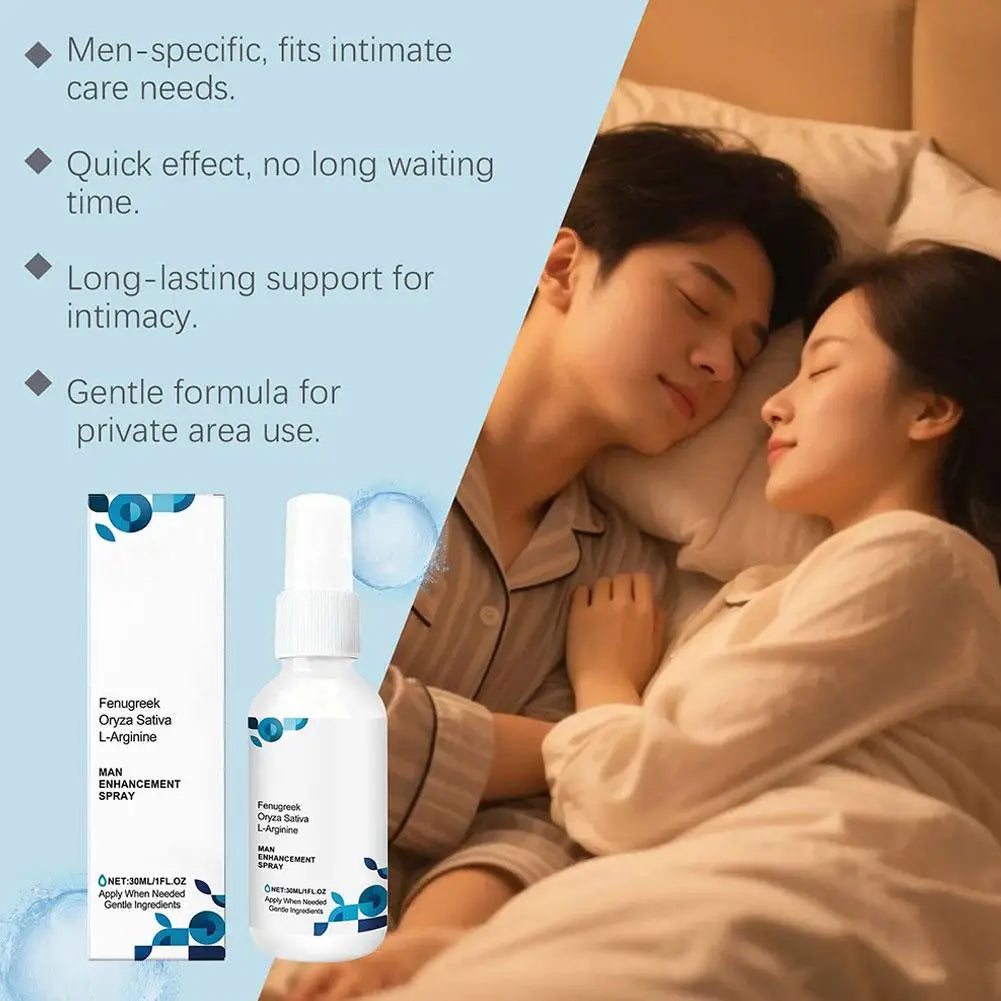 Men's Gently Care Spray Nourishes Men's Bodies Daily Condition Active Energy Recovery Care Enhancing Refreshed Body Care Spray