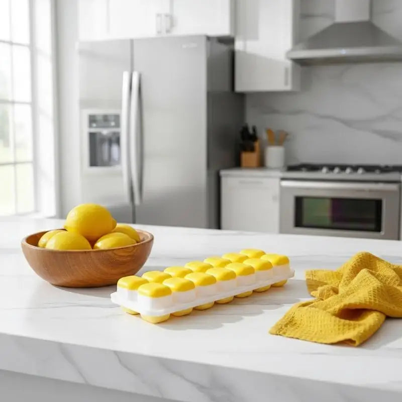 1Pcs 14 Cube Easy Release Ice Cube Tray Mold With Lid Silicone Square Molds