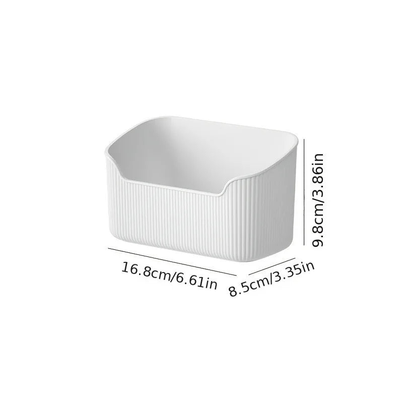 1PC Cosmetic Storage Box, Beveled Desktop Artifact, Dressing Table Skin Care Product, Perfume, Built-in Storage Bathroom Cabinet