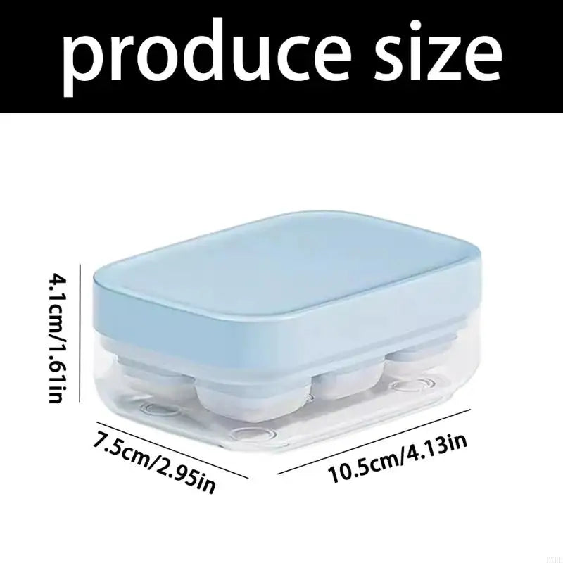 Easy Release Ice Ball Tray With Silicone Materials For Quick Making Stackable Ice Molds with Lid KXRE
