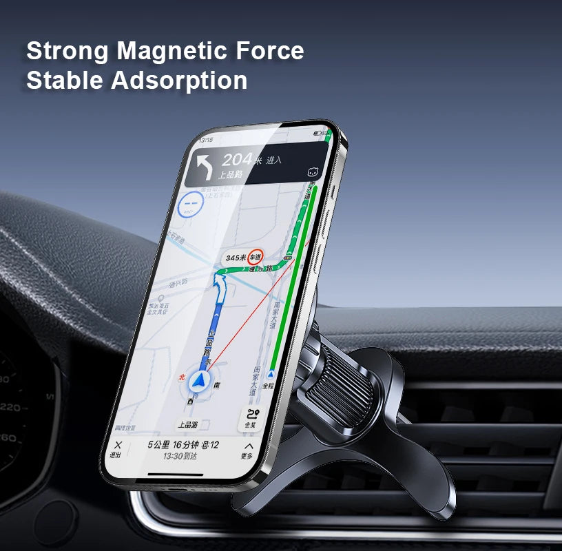 Magnetic Car Phone Mount in Car Phone Holder Air Vent Magnetic, 17 N52 Magnets Universal Mobile Phone Holders for iPhone/Android