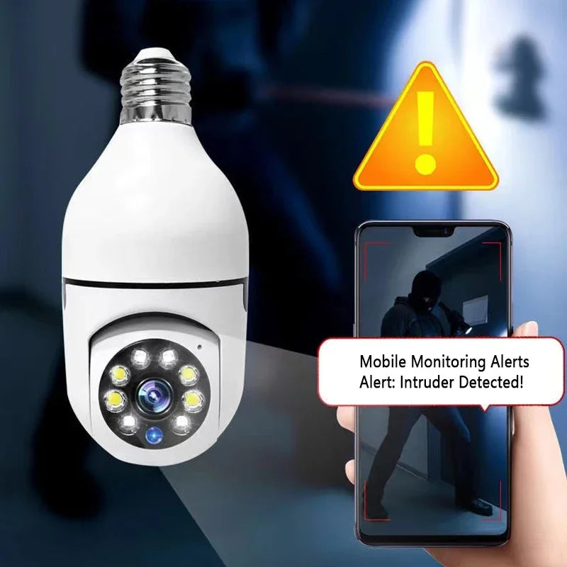 Bulb Surveillance Smart Camera HD Night Vision Indoor Security Monitor 2.4G Wireless Wifi Camera Smart Home