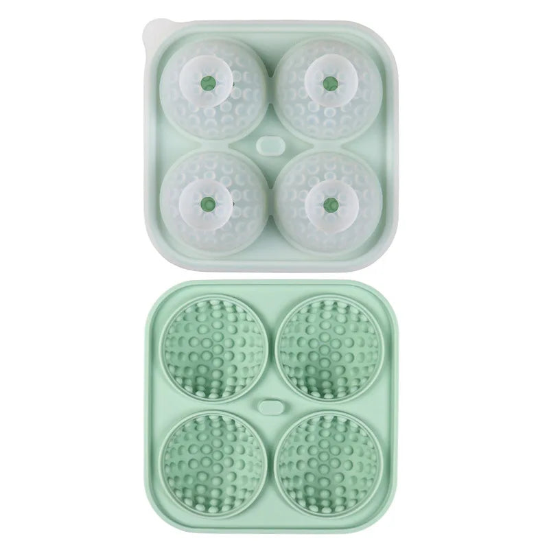 Ice Cube Tray Silicone with Lid Round Square Ice Ball Mold Spherical Silicone Ice Cube Mold for Kitchen Cocktail Whiskey Drink