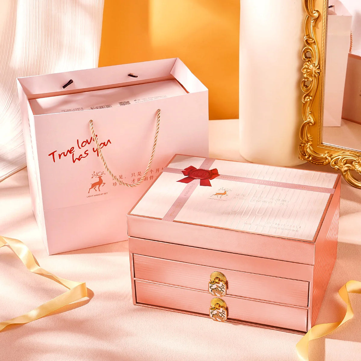 Makeup Set Cosmetics Genuine Full Set of 20 Pieces Beauty Gift Box for Birthdays and Valentine's Days Gifts